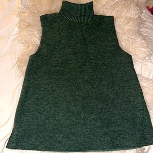 Zara green sleeveless turtle neck ( never worn )